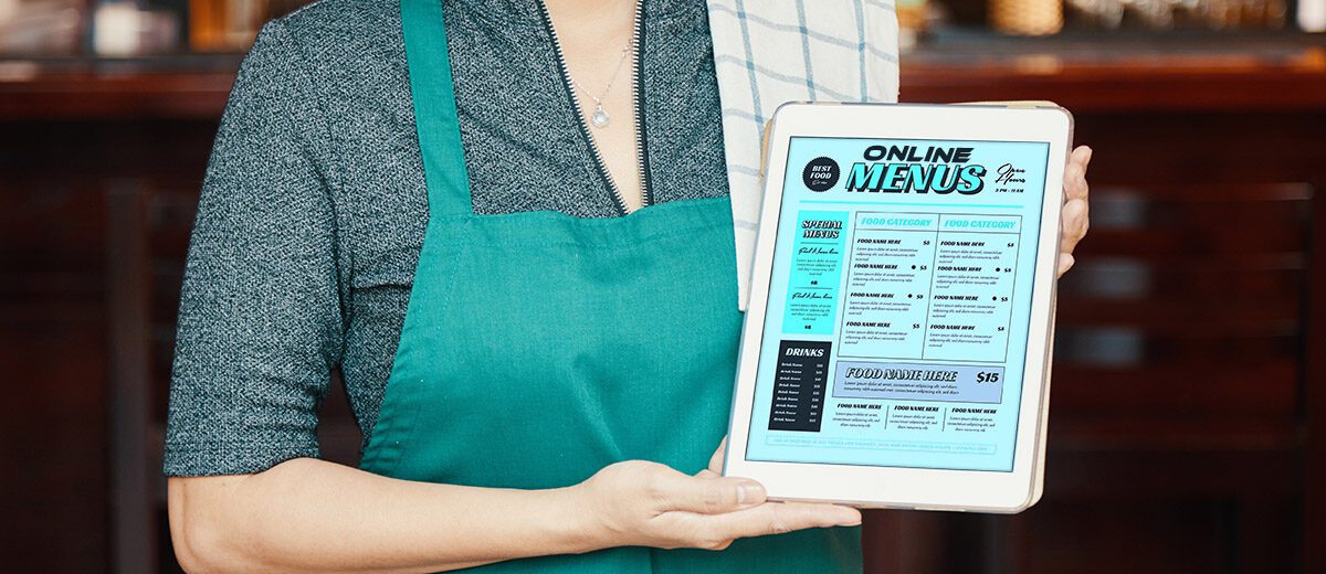 online menus graphic
